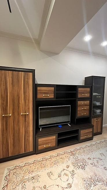 ширма в комнату: Гостиная стенка с витриной и ТВ-зоной - Композиция модулей — 3