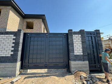 каркас дома: Металлические ворота для частного дома/усадьбы - Типы: распашные и — 22