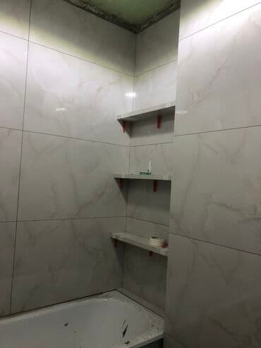 кухонный стеклянный стол: Гидроизоляция иштери, Дубалдарды грунттоо үчүн даярдоо, Дубалдарды коюу үчүн даярдоо | Карапа плиткасы, Керамогранит плиткасы, Мозаика плиткасы | Тикелей төшөө, Диагоналдуу төшөө, Жылдыруу менен төшөө 6 жылдан ашык тажрыйба — 3