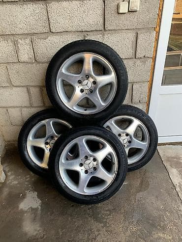 Комплект из 4 литых дисков Mercedes-Benz с шинами. Характеристики: - lalafo.kg да Комплект из 4 литых дисков Mercedes-Benz с шинами. Характеристики: -