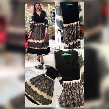 платье с пайетками большого размера: M — 1