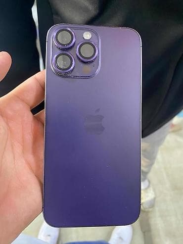 IPhone 14 Pro Max, Б/у, 1 ТБ, Deep Purple, Чехол, 80 %