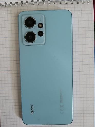redmi note 9 a: Redmi, Redmi Note 12, Б/у, 128 ГБ, цвет - Голубой, 2 SIM — 2