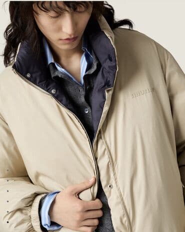 меховое пальто: Пуховик, Короткая модель, Двусторонняя модель, S — 5