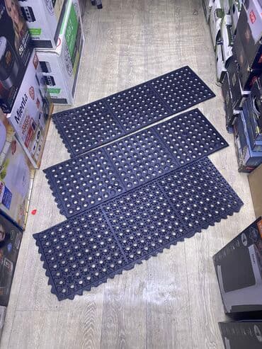 ортопед коврики: Эшик астындагы килем Жаңы, Сырткы, Тик бурчтук, түсү - Кара — 4