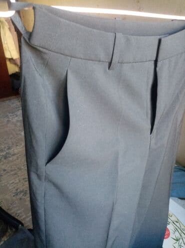 спортивная мужская зимняя одежда: БрюкиUniqlo размер S wide широкие лёгкие карманы рабочие. ткань — 3