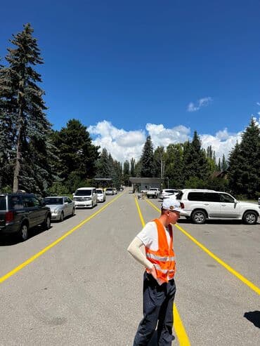 дороже: Дорожная разметка Разметка автомобильных дорог Разметка тротуаров — 8