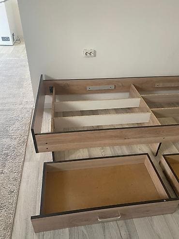 bunk bed: Односпальная кровать, Б/у, С ящиком для хранения, длина - 19 см — 3
