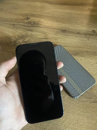 apple 13: IPhone 13, Б/у, 128 ГБ, Midnight, Зарядное устройство, Защитное стекло, Чехол, 84 % — 2