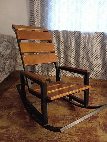 Кресла-качалка, Б/у, Самовывоз, цвет - Коричневый