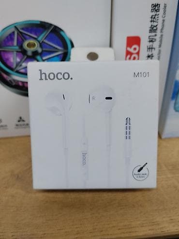 hoco k24: Проводные наушники Hoco M101 (белые) - Форм-фактор: вкладыши с — 1