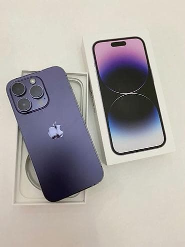IPhone 14 Pro Max, Б/у, 256 ГБ, Deep Purple, Коробка, 84 % at lalafo.kg IPhone 14 Pro Max, Б/у, 256 ГБ, Deep Purple, Коробка, 84 %