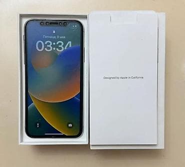 монитор lenovo: IPhone X, 64 ГБ, Серебристый, Зарядное устройство — 2