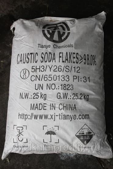 Сода каустическая чешуированная китай (гидрокси́д на́трия, каустик