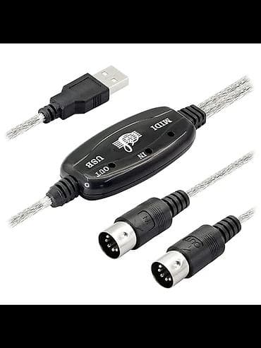 USB–MIDI интерфейс-кабель 2x5-pin DIN - Преобразователь USB–MIDI для — 1