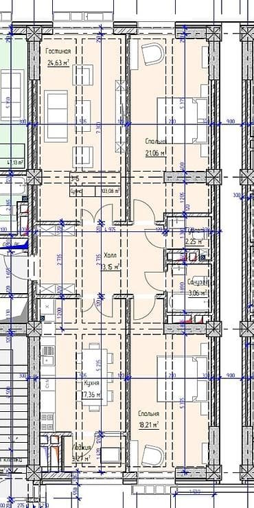 Новостройки от застройщика: Строится, Элитка, 3 комнаты, 103 м² — 2