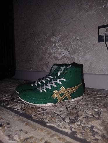 трико борцовское: Мужские кроссовки, 35, Asics, Б/у, цвет - Зеленый — 2