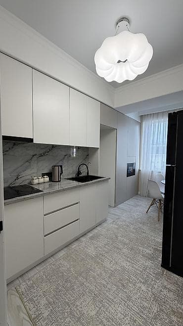 Батирлер: 2 бөлмө, 55 м², Асанбай мкр Элитка, 13 кабат, Жаңы ремонт — 2
