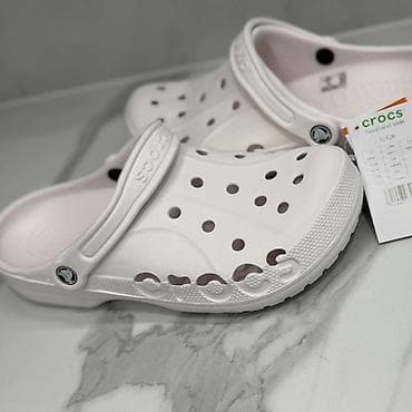 Сабо, 39, 40, Crocs, Б/у, цвет - Белый