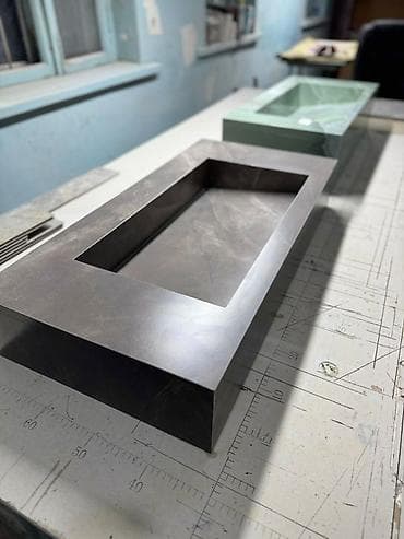 для мойки: Раковина для ванной, Квадратная форма, Материал: Керамика — 8