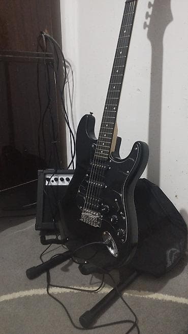 стойка для пианино: Электрогитара + комплект для игры и акустическая гитара 1) — 1