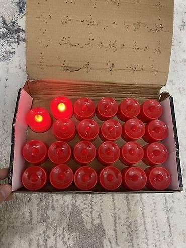 электронный свеча: Набор LED-свечей-таблеток, 24 штуки - Тип: электронные (светодиодные) — 4