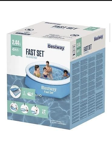 чесы: ​🌊 Надувной бассейн Bestway Fast Set (244х61 см) — Хит лета 2026! — 2