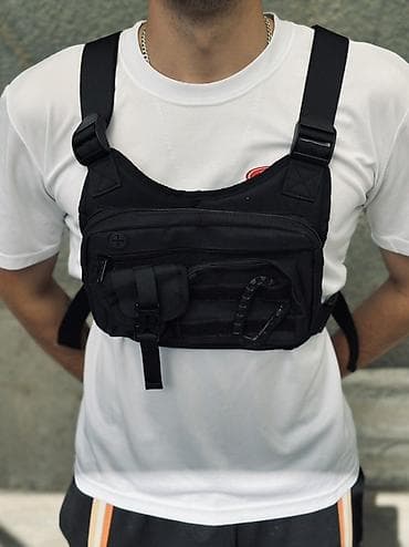 Другие сумки: Нагрудная тактическая сумка (chest rig), черная - Компоновка — 3