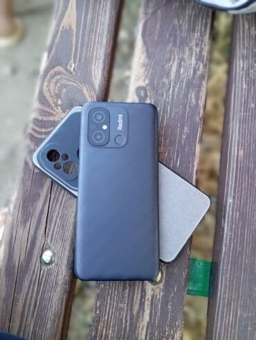 скупка ноутов: Redmi, Redmi 12C, Колдонулган, 128 ГБ, түсү - Кара, 1 SIM, 2 SIM — 1