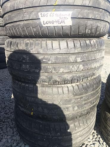 Шины 205 / 55 / R 16, Лето, Б/у, Комплект, Легковые, GoodYear