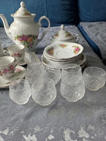 набор для маникюра цена: Продаю кофейный сервиз + хрустальные рюмки не дорого цена указана за — 3