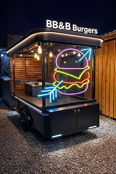 Бизнес үчүн жабдуулар: Мобильный фуд-трейлер “BB&B Burgers” для уличной торговли — 1