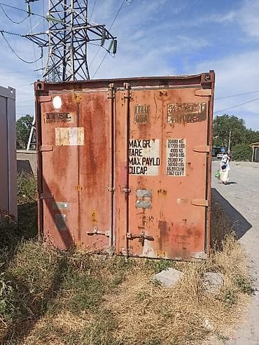 Контейнер 20 т (переделанный из 40-тонного) - Тип: морской стальной at lalafo.kg Контейнер 20 т (переделанный из 40-тонного) - Тип: морской стальной