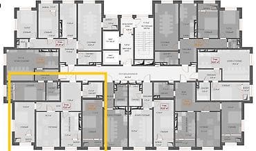 61: 2 комнаты, 73 м², Селекционное с. Элитка, 6 этаж, Евроремонт — 4