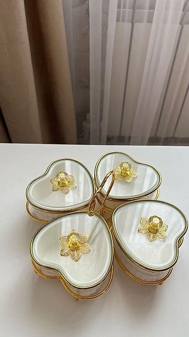 менажницы: Пищевой контейнер, цвет - Золотой, Платная доставка, Бесплатная доставка — 2