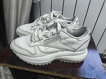 кожанная обувь: Кроссовки, 36, Reebok Classic, Б/у, цвет - Белый, Самовывоз — 1
