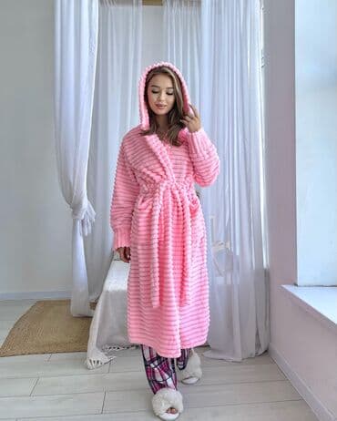 домашние халаты больших размеров: Халат, Пенка, Made in KG, XS, S, M — 3