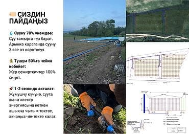 рассрочка выкуп: Тамчылатып суугаруу - Tamchy Agro KG Что это: - Проектирование и — 1