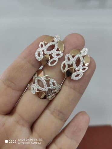 свадебные наборы ручной: Набор украшений, Проба 925, Женские, Новый — 1