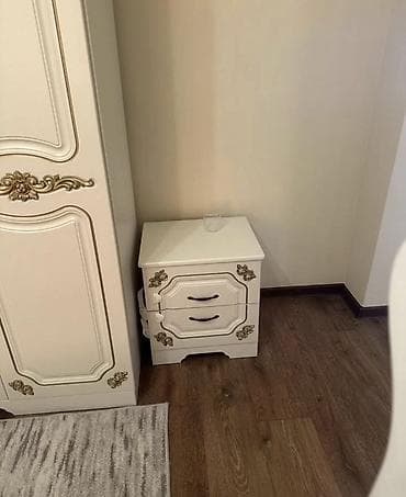 Мебельные гарнитуры: Спальный гарнитур, Двуспальная кровать, МДФ, цвет - Белый — 4