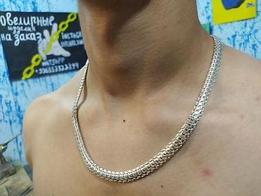 серебряные цепочки мужские: Цепочка, Проба 960, Мужские, Новый — 10