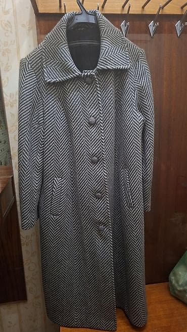 Пальто, Классика, Осень-весна, Драп, Длинная модель, Однобортная модель, 3XL