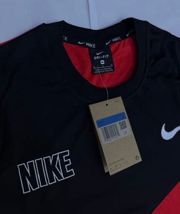 mango: Мужская футболка, M, Nike, Новый, цвет - Красный, Самовывоз — 2