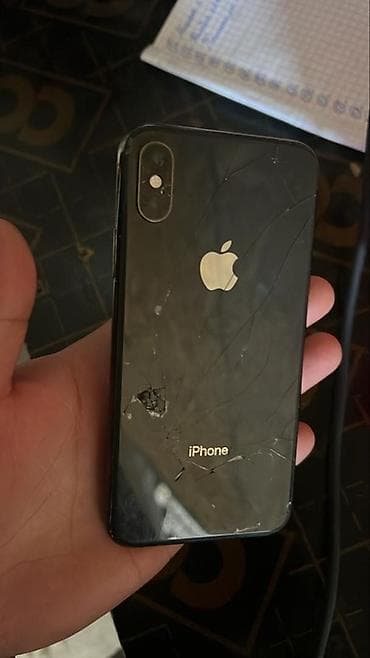 redmi 9 а: IPhone X, Колдонулган, 256 ГБ, Кара, 100 % — 3