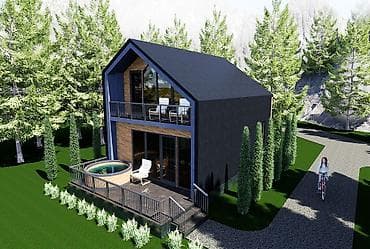 нижний чуй: Современный двухэтажный дом-шале с панорамным остеклением и террасами — 2