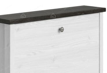 купить шкаф для обуви: Компактная обувница Porto для интерьера в скандинавском стиле. Белый — 3