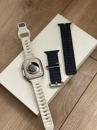 продаю титан: Apple Watch Ultra (49 мм) + дополнительный ремешок Ocean Band — 2