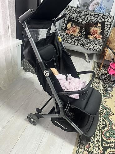 Коляски: Коляска, Другой бренд, цвет - Черный, Б/у, Самовывоз — 1