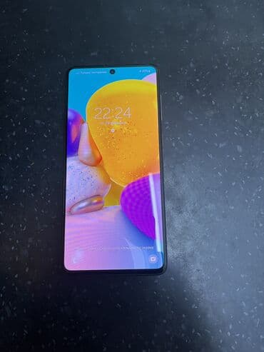 ТВ и видео: Samsung Galaxy A71, Б/у, 128 ГБ, цвет - Белый, 2 SIM, eSIM — 2