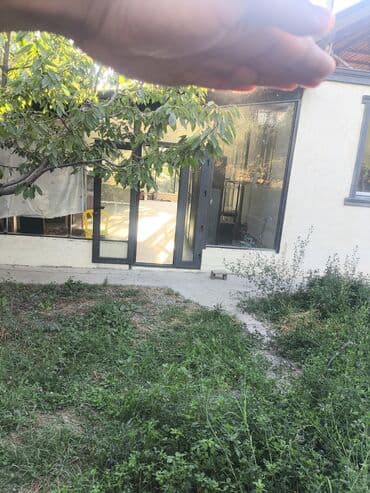 дом фрунзе совхоз: 140 м², 5 бөлмө, Жылуу пол, Жертөлө, ороо, Забор, тосулган — 8